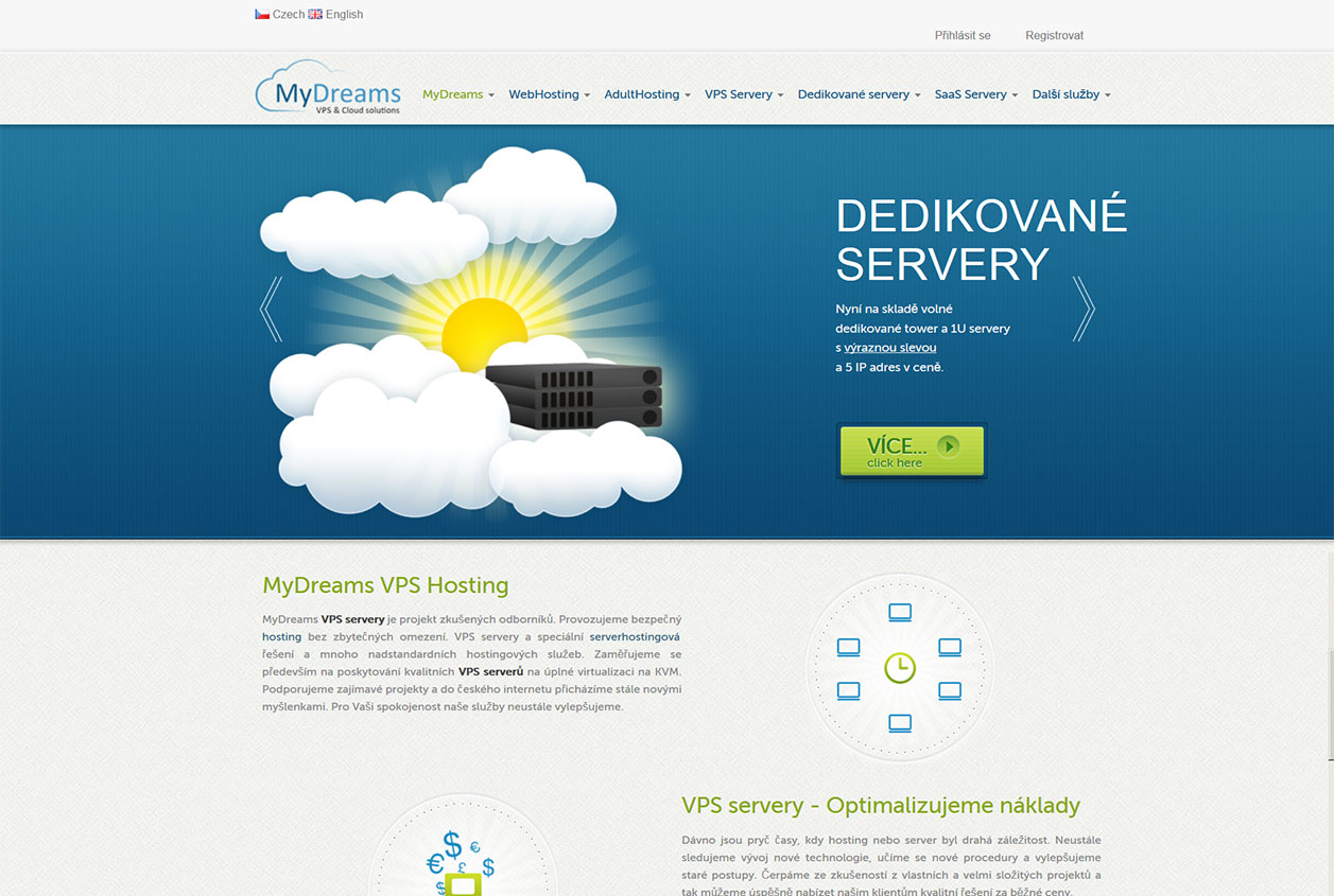 MyDreams VPS servery archiv
