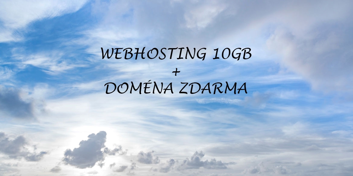 Webhosting 10GB + CZ Doména Zdarma